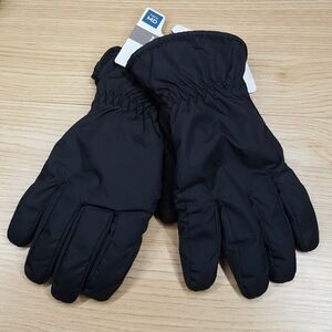 ISOTONER Gloves Mens Medium Black Lined Insulated Water Repellant Touchscreen